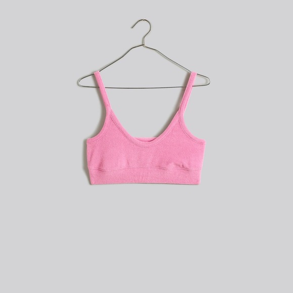 Madewell Towel Terry Scoopneck Bralette - Picture 2 of 5
